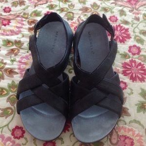 Black Merrell Sandals Size 10