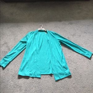 NWT Medium LL Bean teal cardigan with pockets