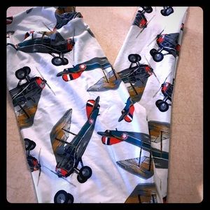 LuLaRoe TC Airplane Leggings - Unicorn!