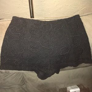 Forever 21 Black lace high waisted shorts