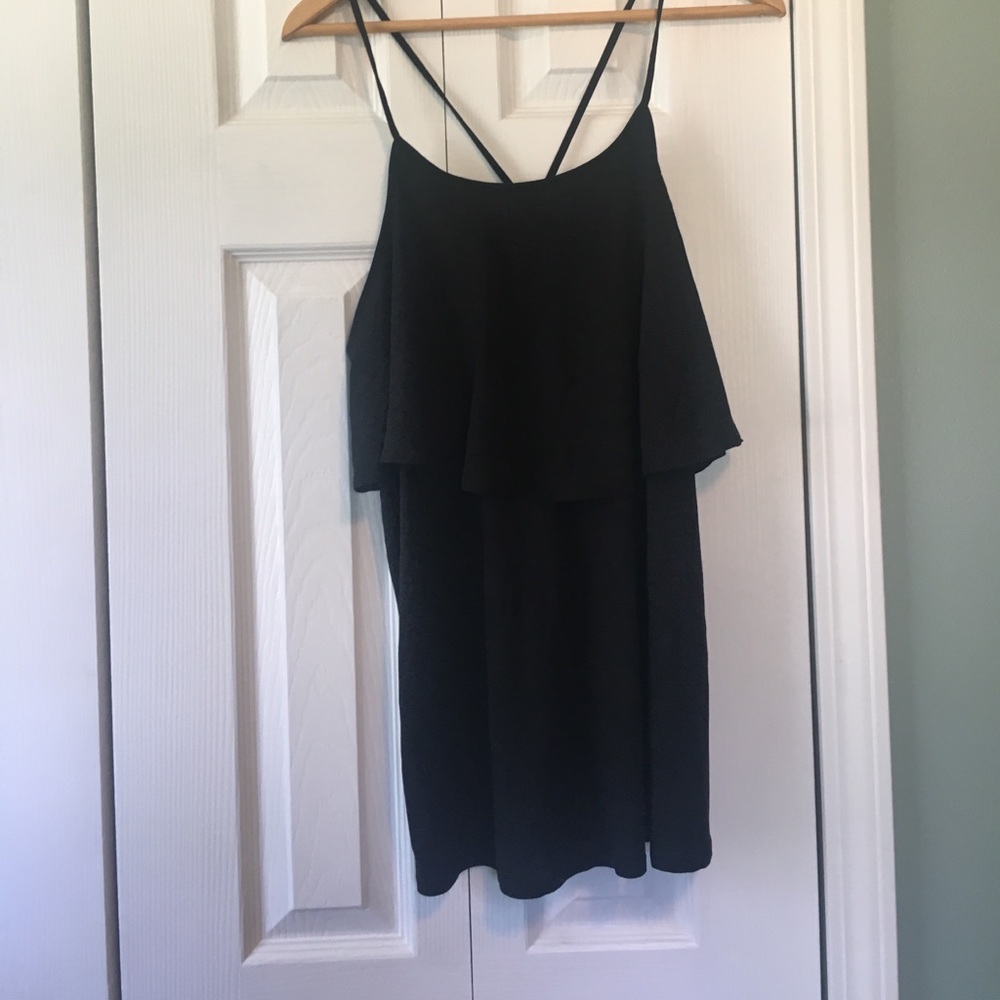 NWT Old Navy Black Flowy L Tall Tank Top