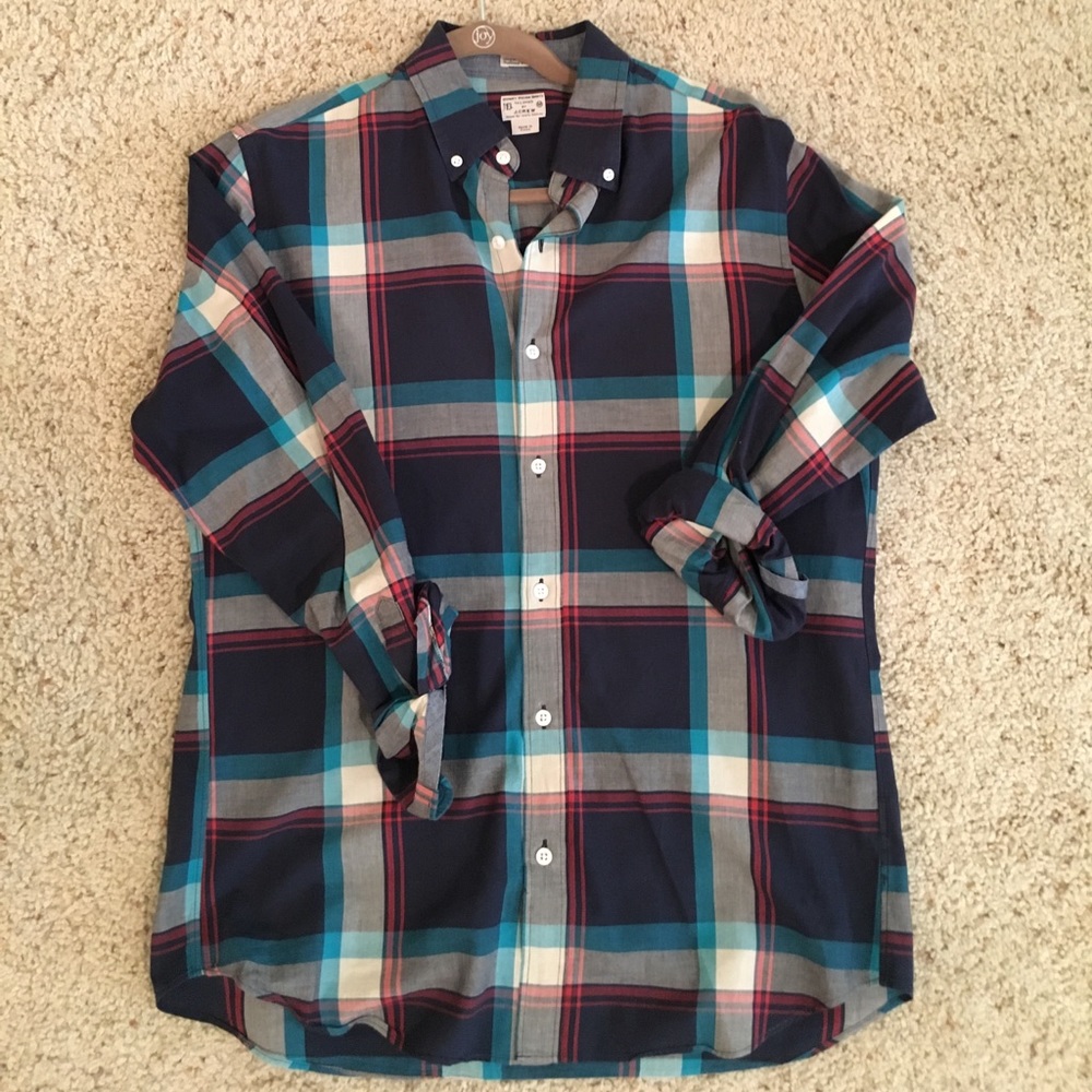 J. Crew men's madras button down #SALE