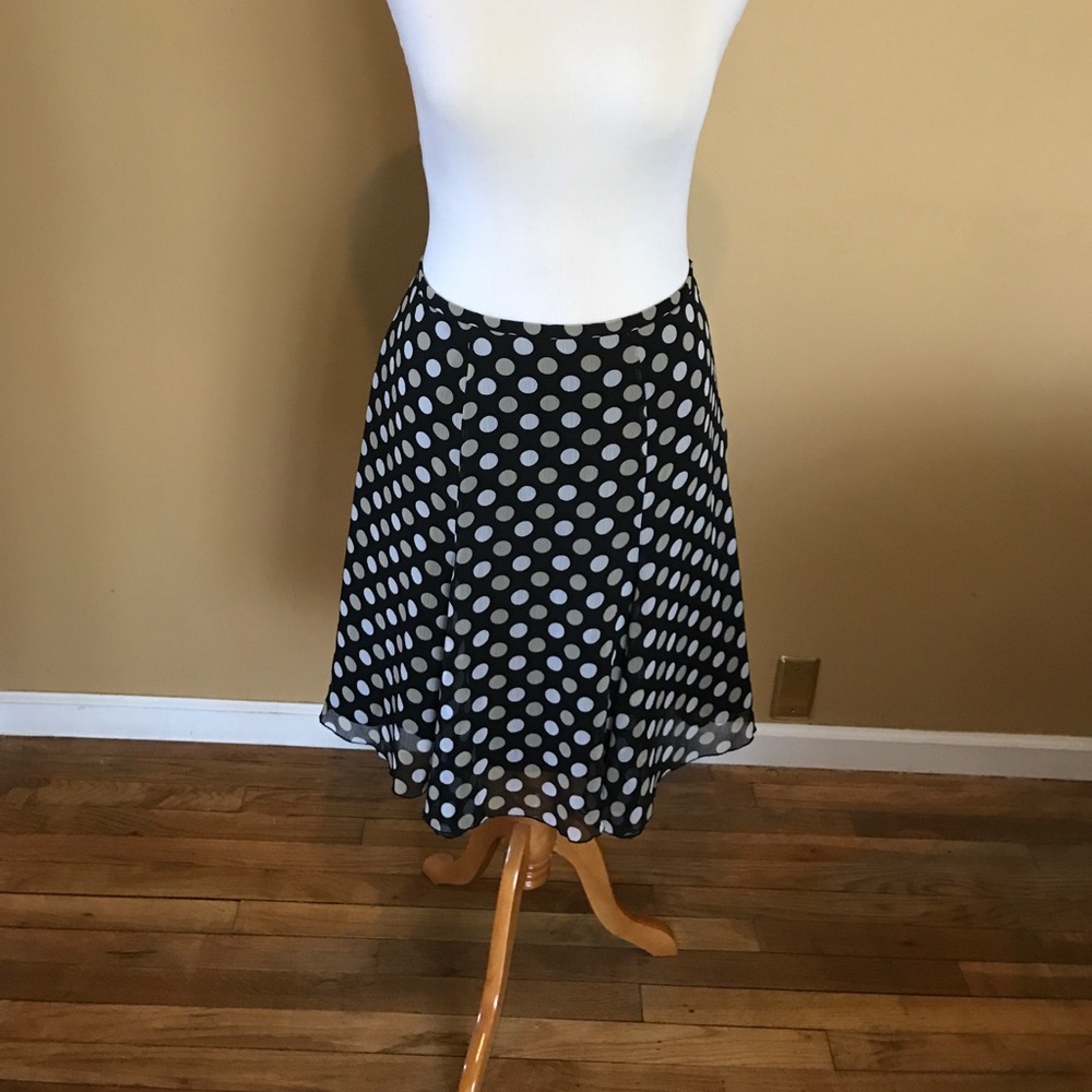 Plus Size Polka Dot Skirt