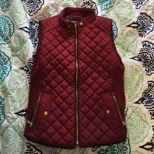 Maroon quilter vest-worn once!