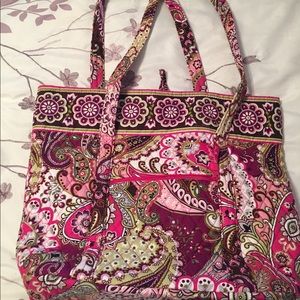 Vera Bradley Vera tote. Very Berry Paisley