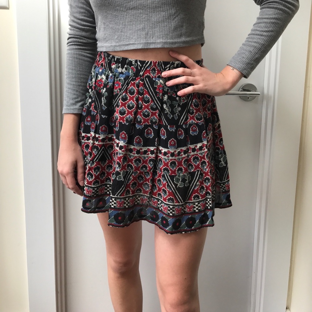 Boho Mini Skirt