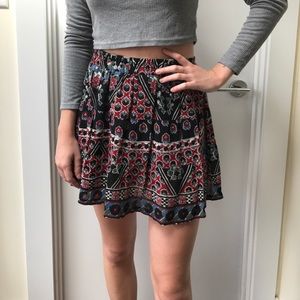 Boho Mini Skirt