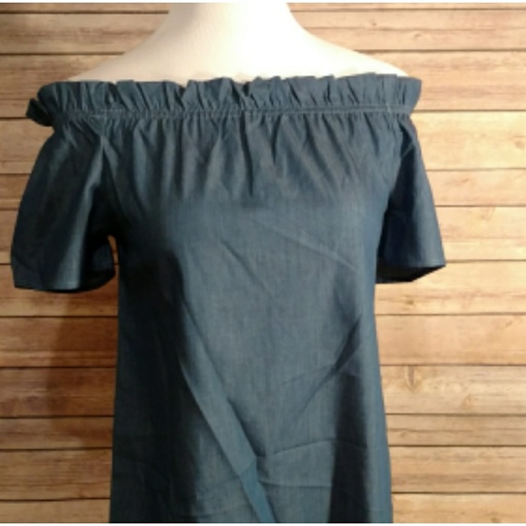 Denim - Off-Shoulder Dress 💫 - Picture 3 of 8