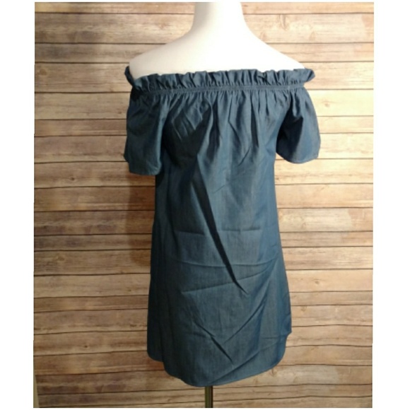 Denim - Off-Shoulder Dress 💫 - Picture 7 of 8