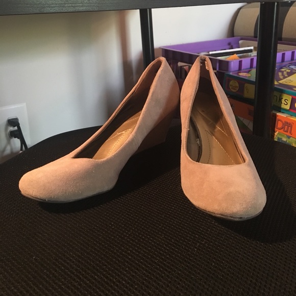 Merona Shoes - Suede Merona Wedges