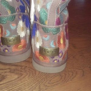UGG Women's Wahine Multi Color Embroidered Boots