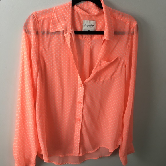American eagle polka dot blouse - Picture 1 of 4