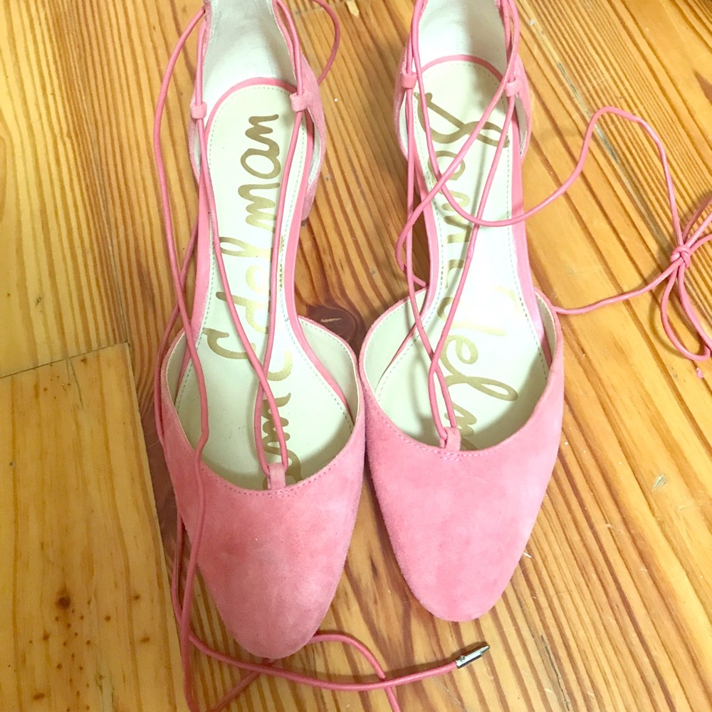 Sam Edelman tie up heels