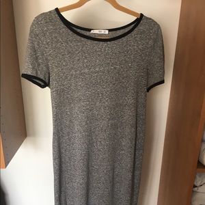 Mango Dresses - Mango heather gray t-shirt dress with black trim Mango Dresses - Mango heather gray t-shirt dress with black trim