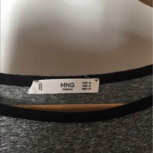 Mango Dresses - Mango heather gray t-shirt dress with black trim Mango Dresses - Mango heather gray t-shirt dress with black trim