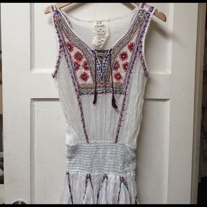 Free people boho mini dress