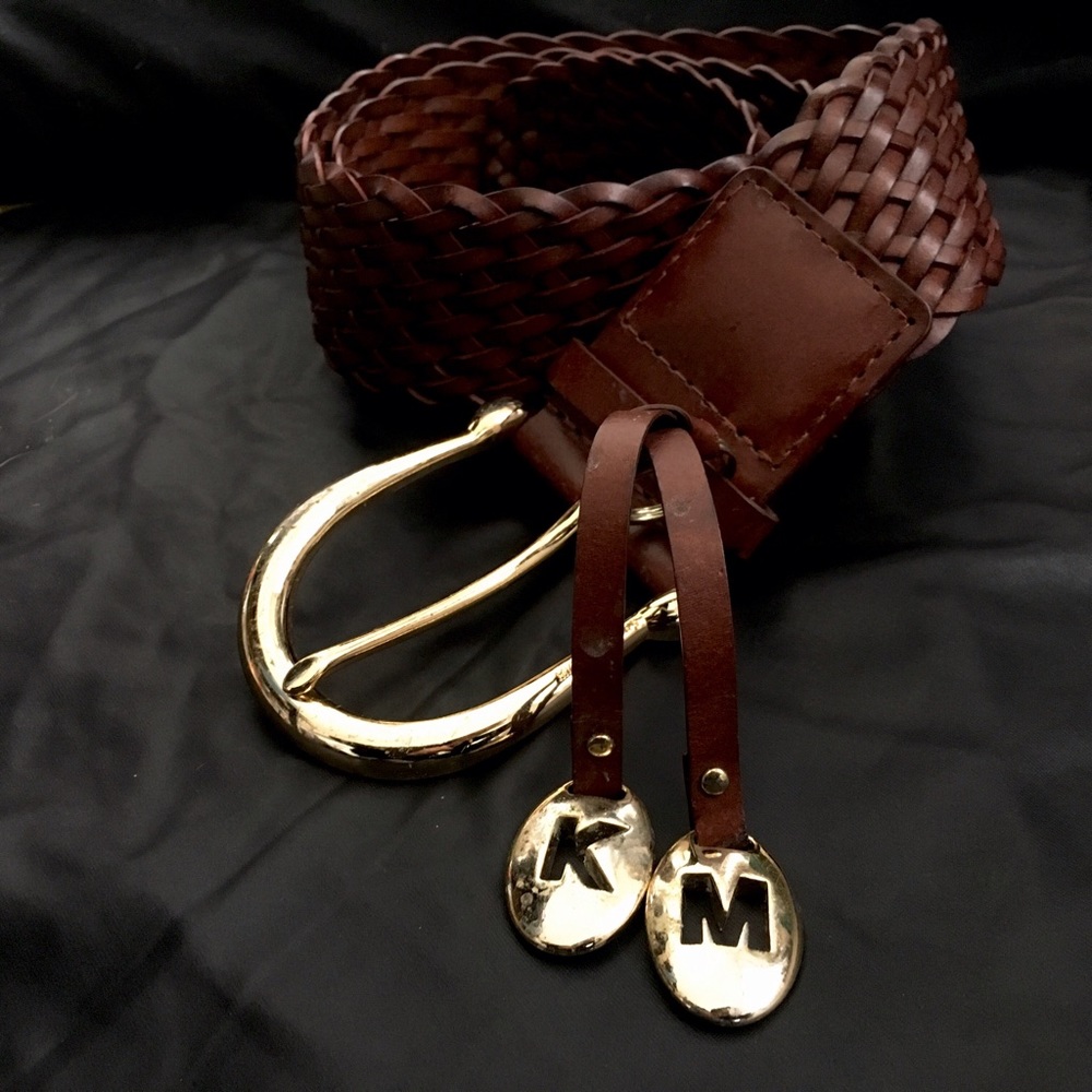 Michael Kors Braided Leather Belt