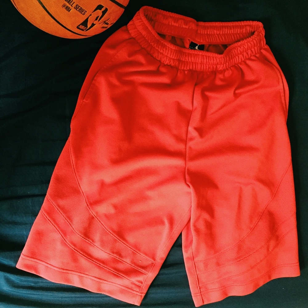 Red Michael Jorden Basketball Shorts