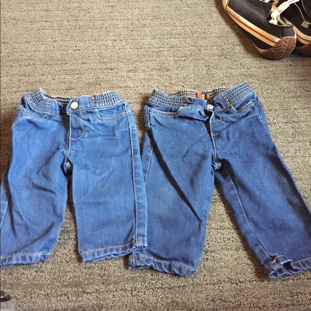 2 pairs of 7 For All Mankind for boys 0-3+3-6
