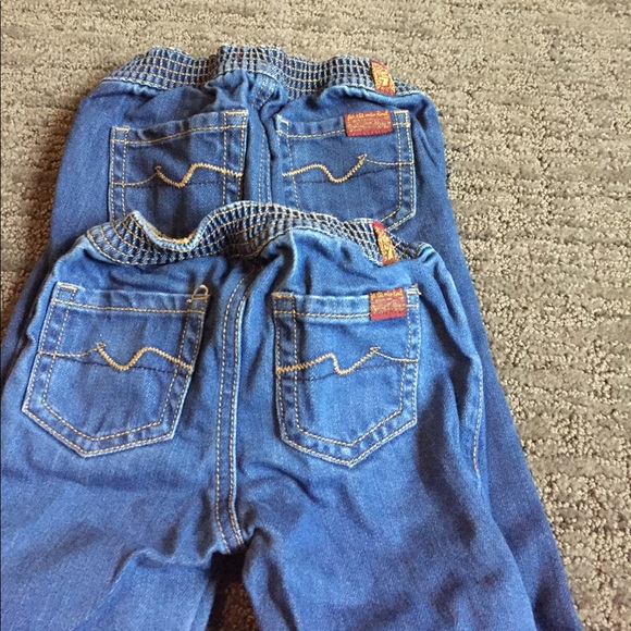 2 pairs of 7 For All Mankind for boys 0-3+3-6 - Picture 2 of 3