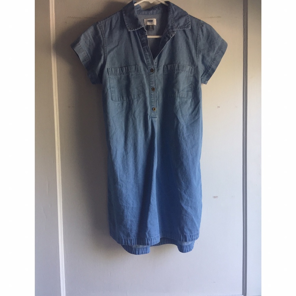 Denim/chambray dress