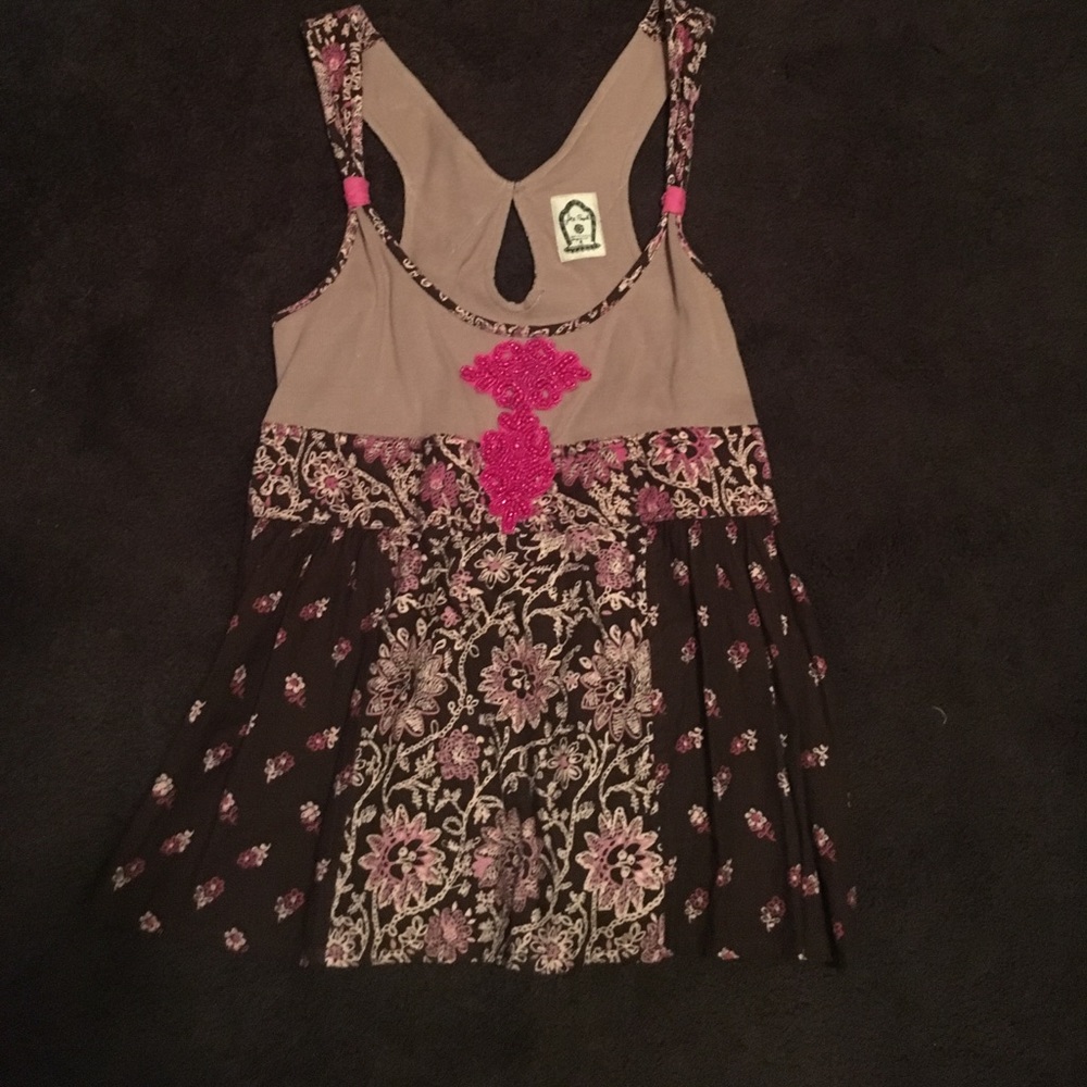 Free people Beaded tank top