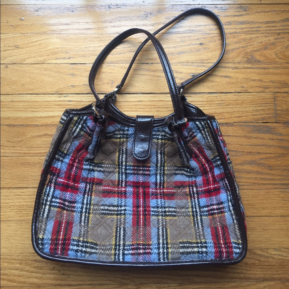 Vera Bradley limited edition Highland Plaid tote