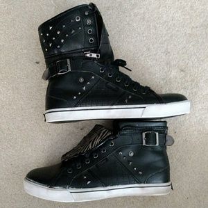 Black Convertible Pastry Hi-Top Sneakers size 9.5
