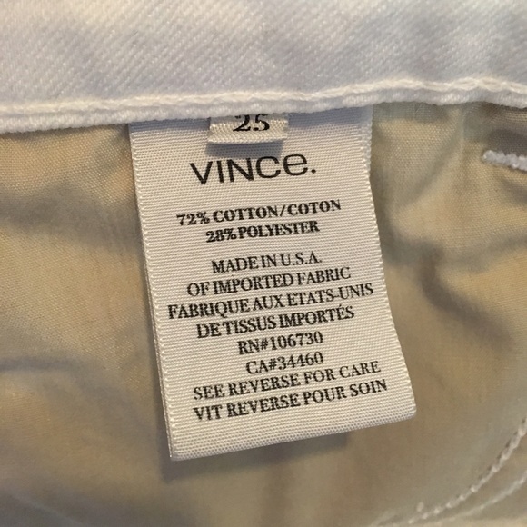 Vince White Jeans with Cargo Zipper Ankle Detail - Picture 6 of 6