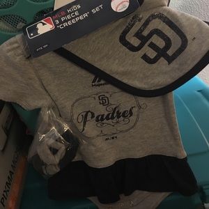 12 months MLB kids 3 piece set San Diego Padres