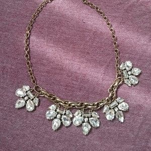 Crystal gold necklace