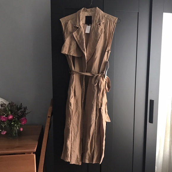 Pas de Calais // Long sleeveless trench vest - Picture 1 of 5