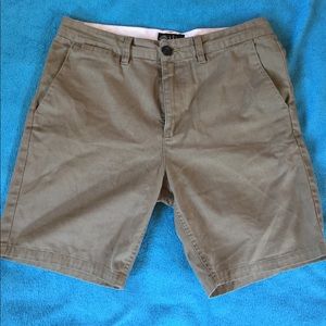 brown analog shorts, 32 waist