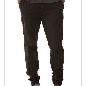 Men's fashion black denim jogger stretchy jeans