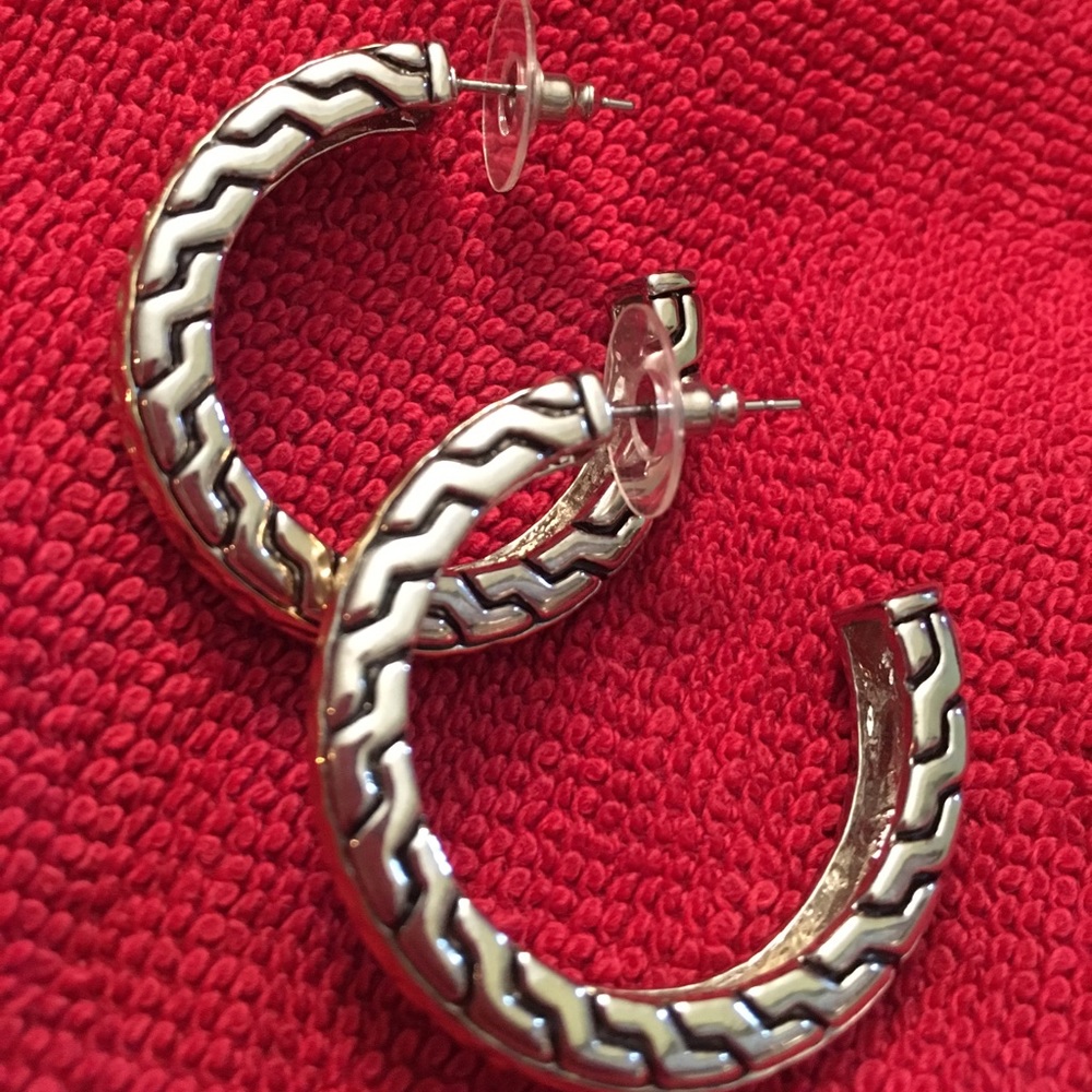 Gold and silver hoops