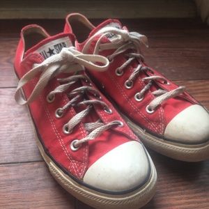 Red womens converse