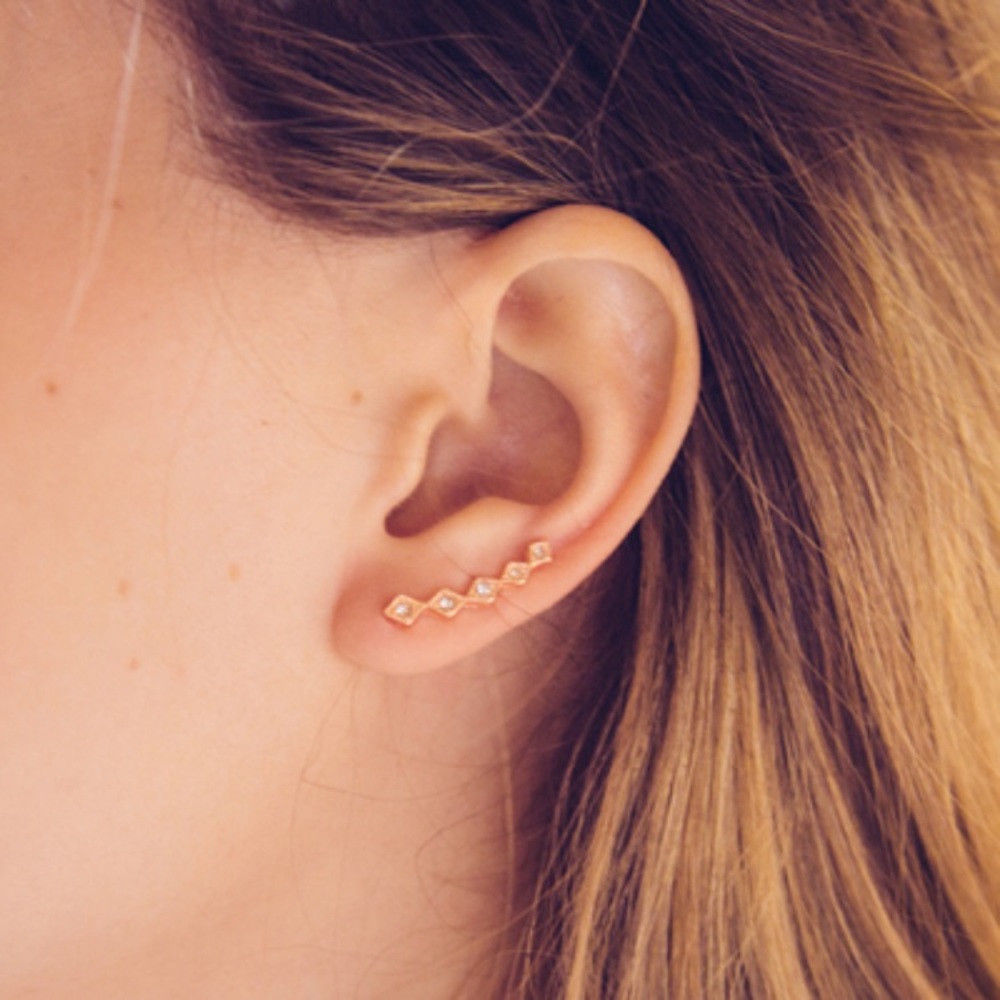 LUV AJ cuff earring set