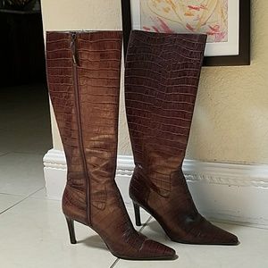 Ralph Lauren brown leather boots