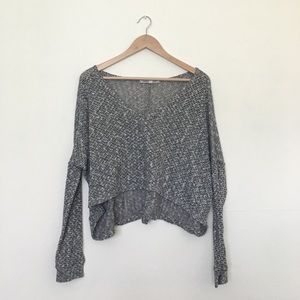 Knitted crop top longsleeve