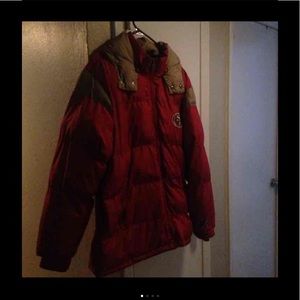 NFL 49er's hooded puffer jacket