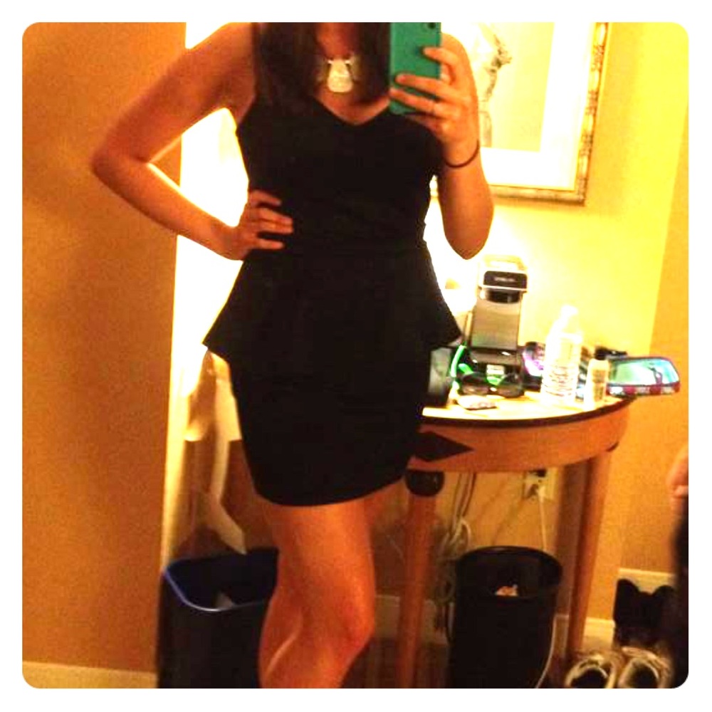 Fitted Dress with Cute Open Back