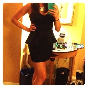 Fitted Dress with Cute Open Back