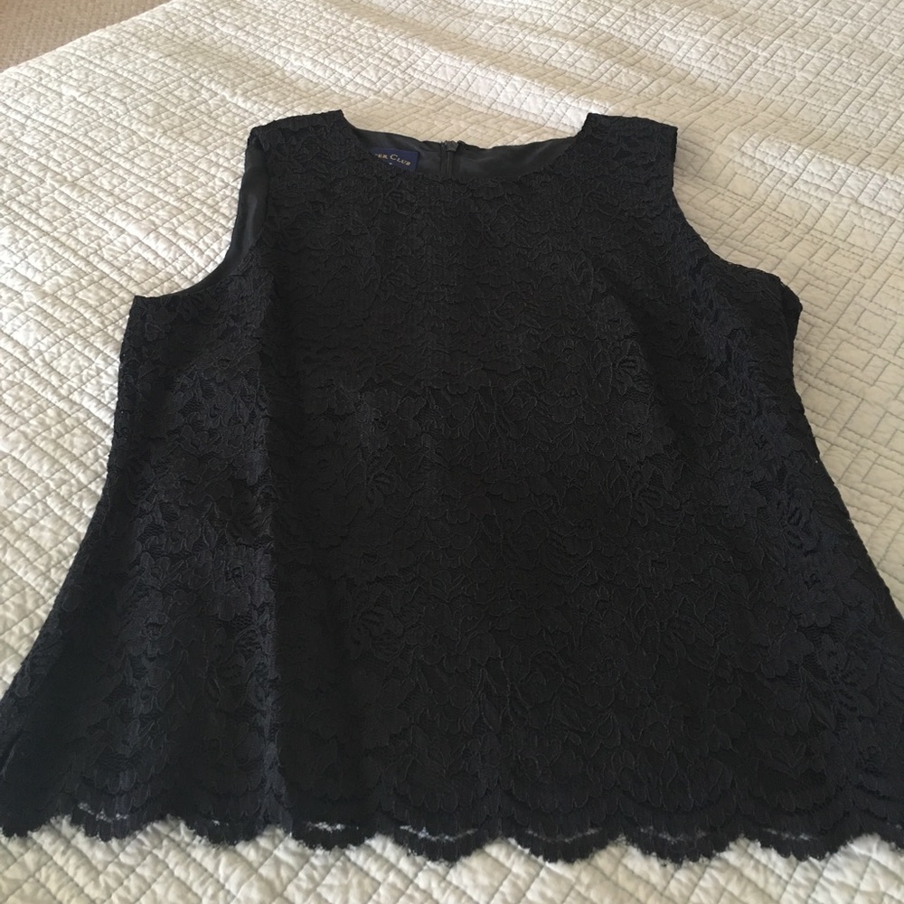 Black lace top