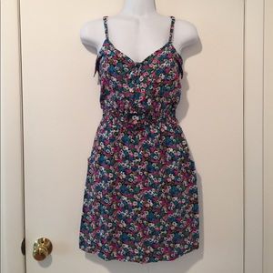 Aqua Floral Summer Dress
