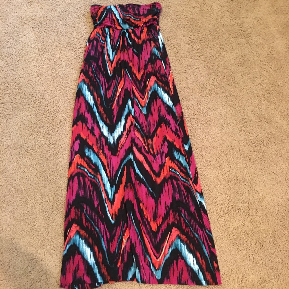 Soma strapless dress with pockets