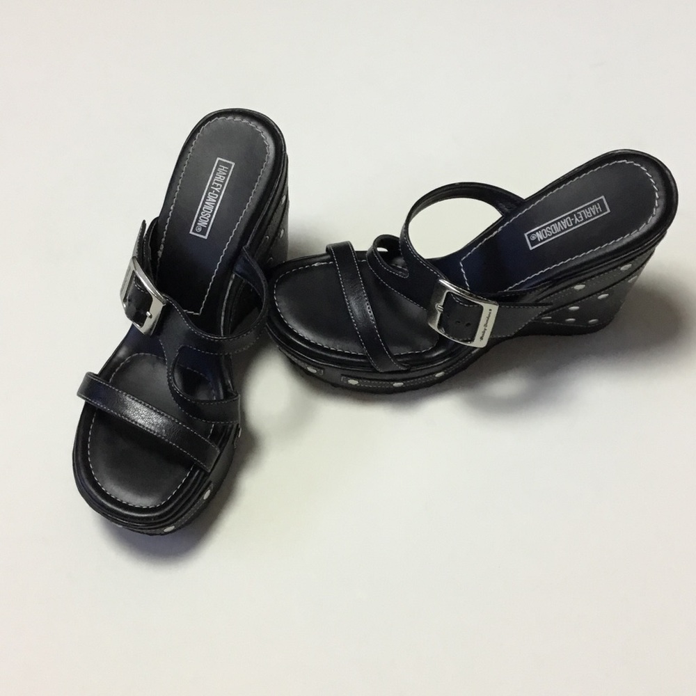 Awesome black Harley shoes