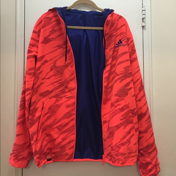 Adidas Other - Adidas athletic REVERSIBLE wind/waterproof jacket