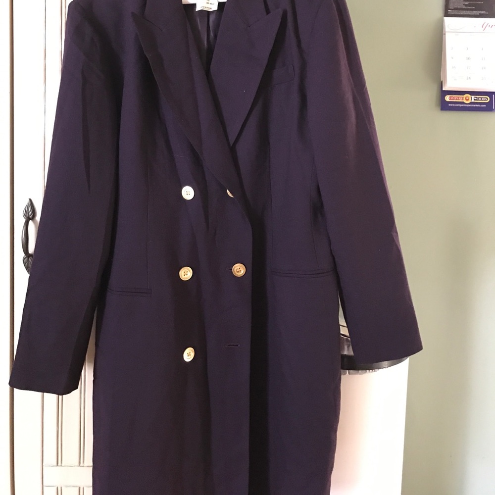 Purple coat dress