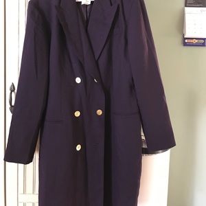 Purple coat dress