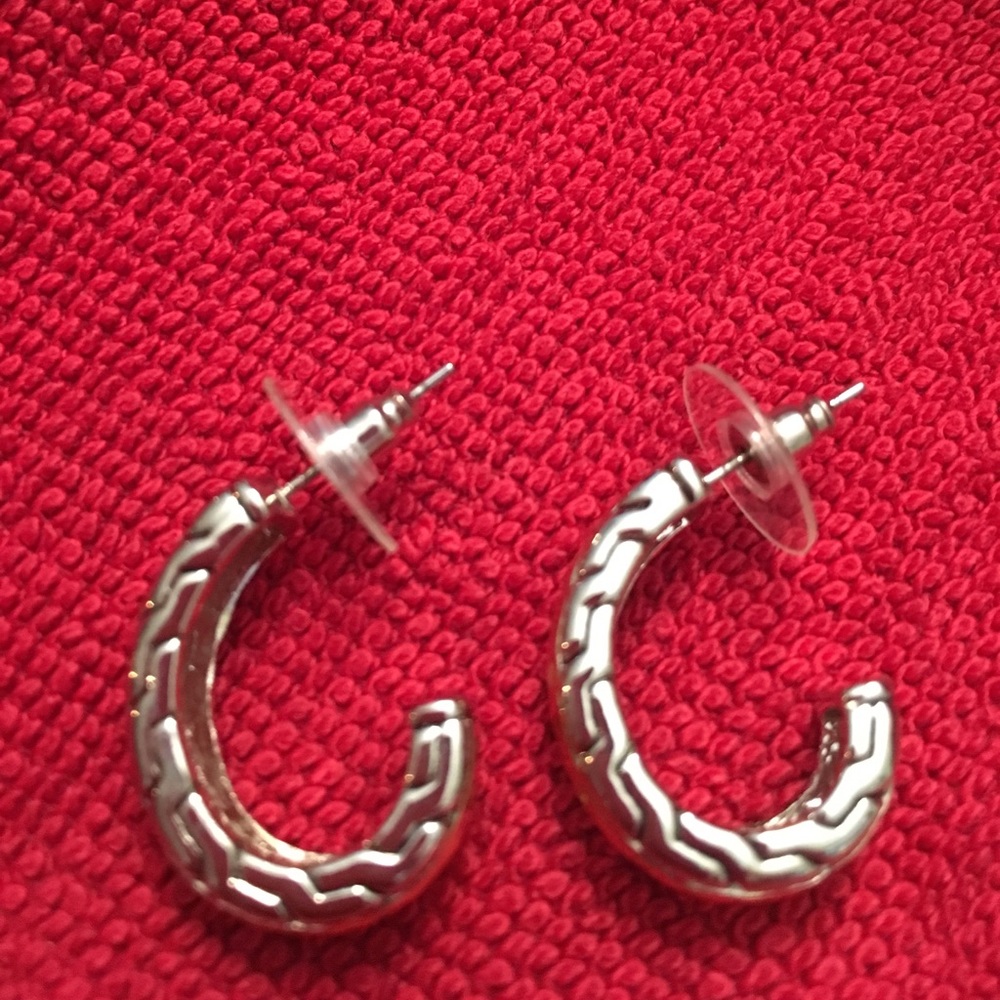 Gold and silver hoops